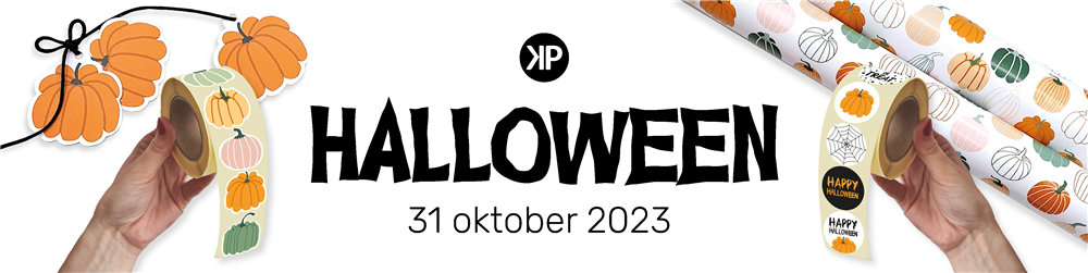 Halloween cadeaupapier, stickers, inpakpapier, raamstickers, halloween
